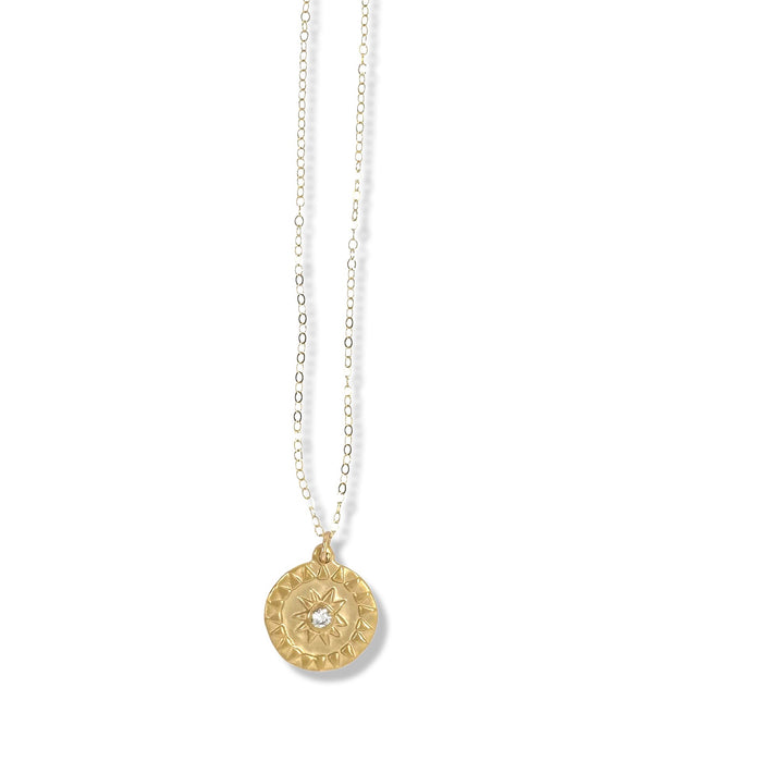 14K GOLD MINI SOL NECKLACE