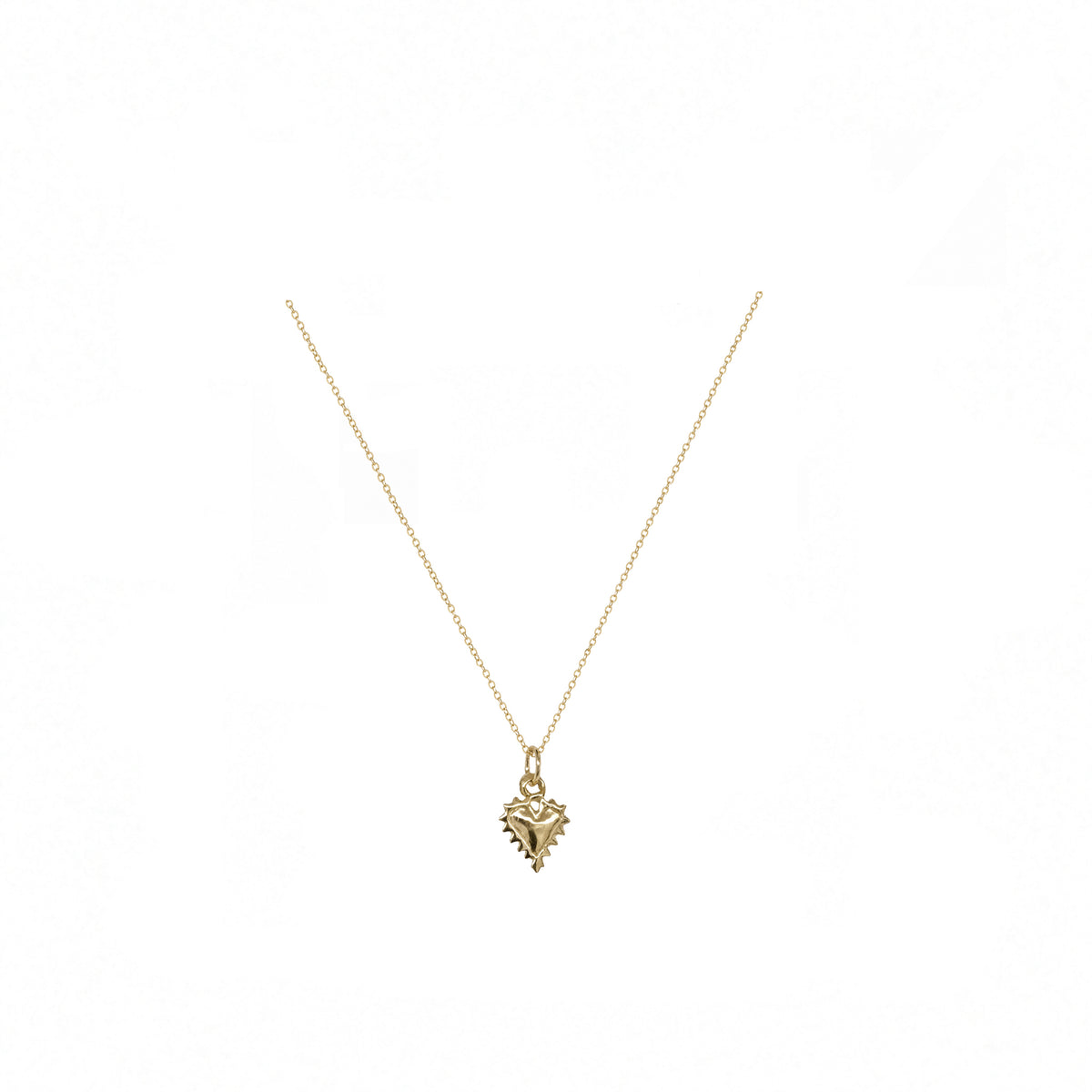 Teeny Tiny Essie Heart Necklace in gold Plate