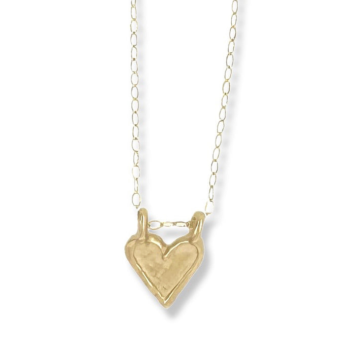 14K GOLD MINI HEART NECKLACE
