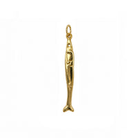 Nantucket Skinny Fish Pendant in 14k Gold