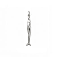 Skinny Fish Pendant in Silver