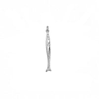 Skinny Fish Charm In Silver