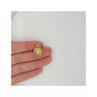Selena Mini Sun Print In Gold Plate