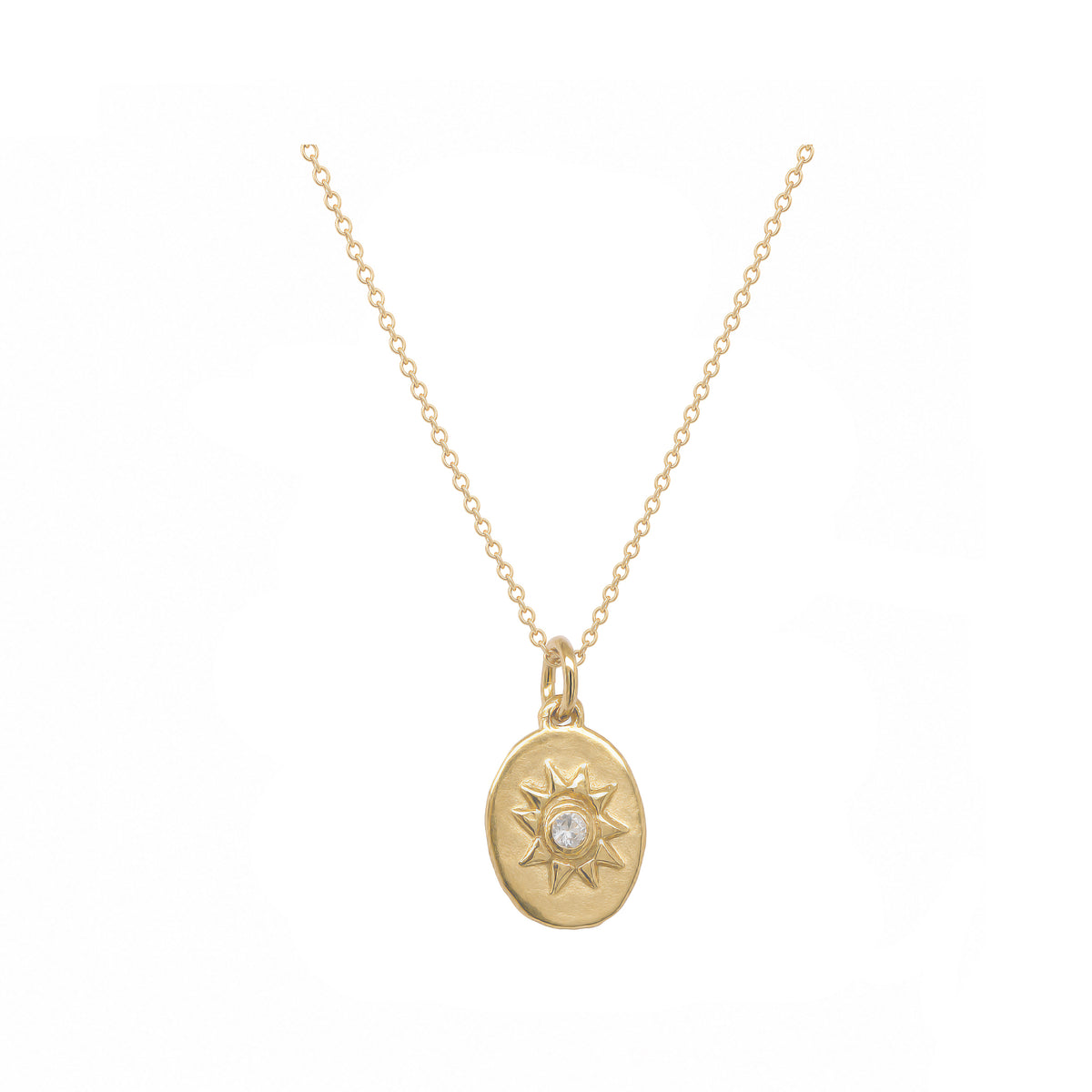 Selena Mini Sun Print In Gold Plate