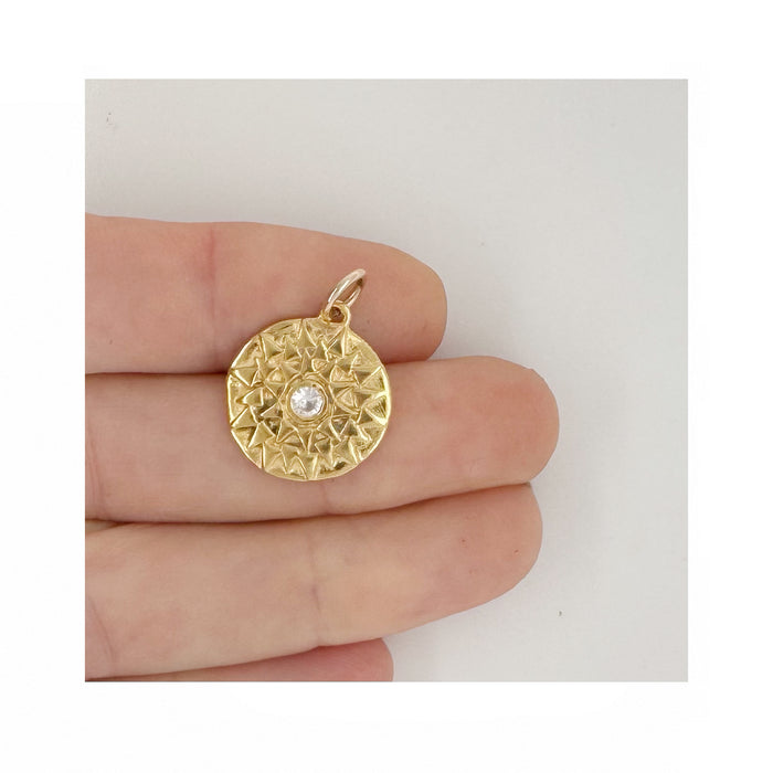 Kha Sun Print Charm In 14k Gold