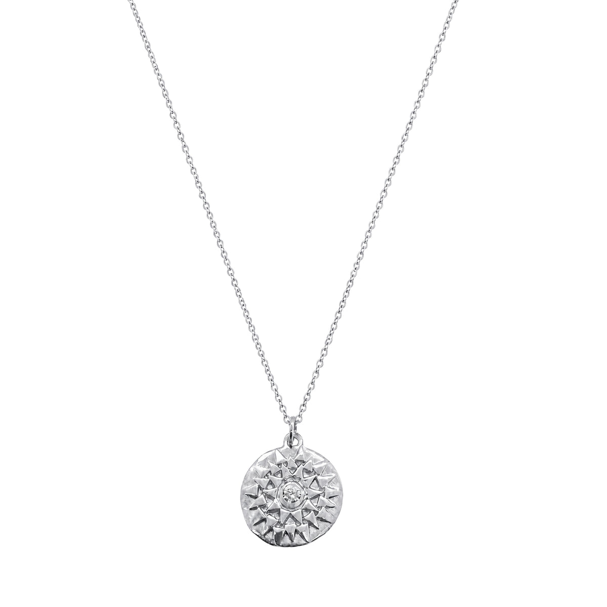 Kha Sun Print Necklace in Silver