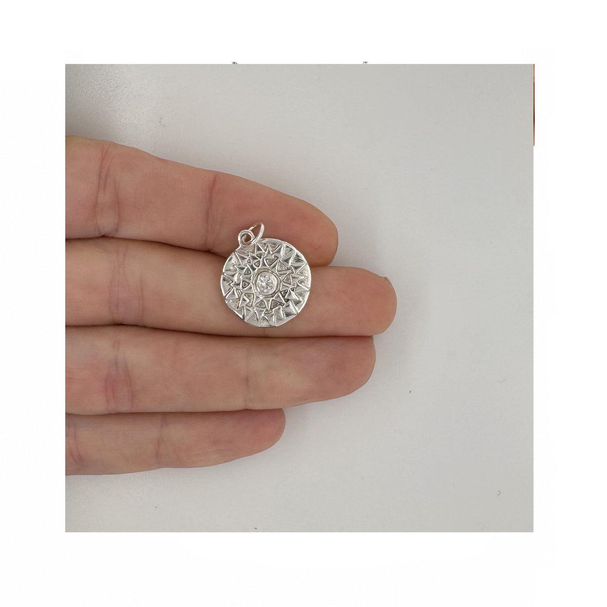 Kha Sun Print Charm In Silver