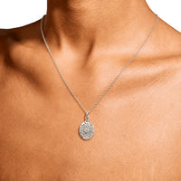 Rae Star Sparkle and Sapphire Necklace In Silver