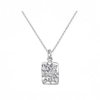 Star Spark Necklace In Silver