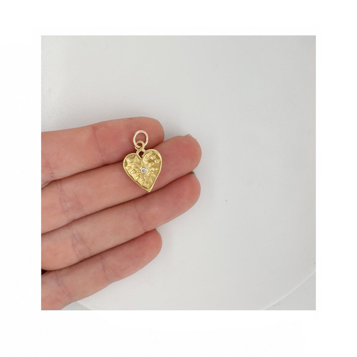 Portia Heart Necklace In Gold Plate