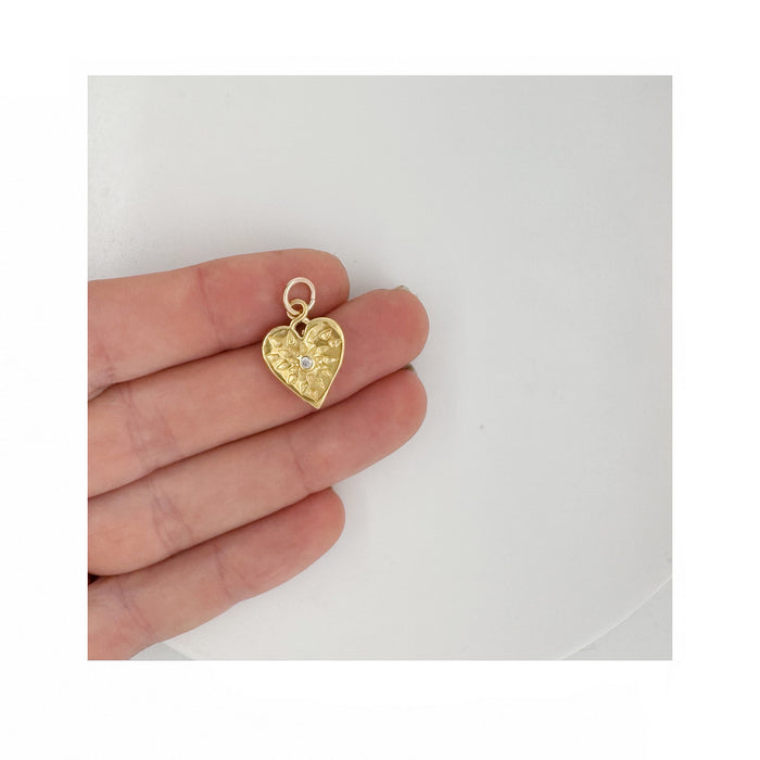 Portia Heart Necklace In Gold Plate