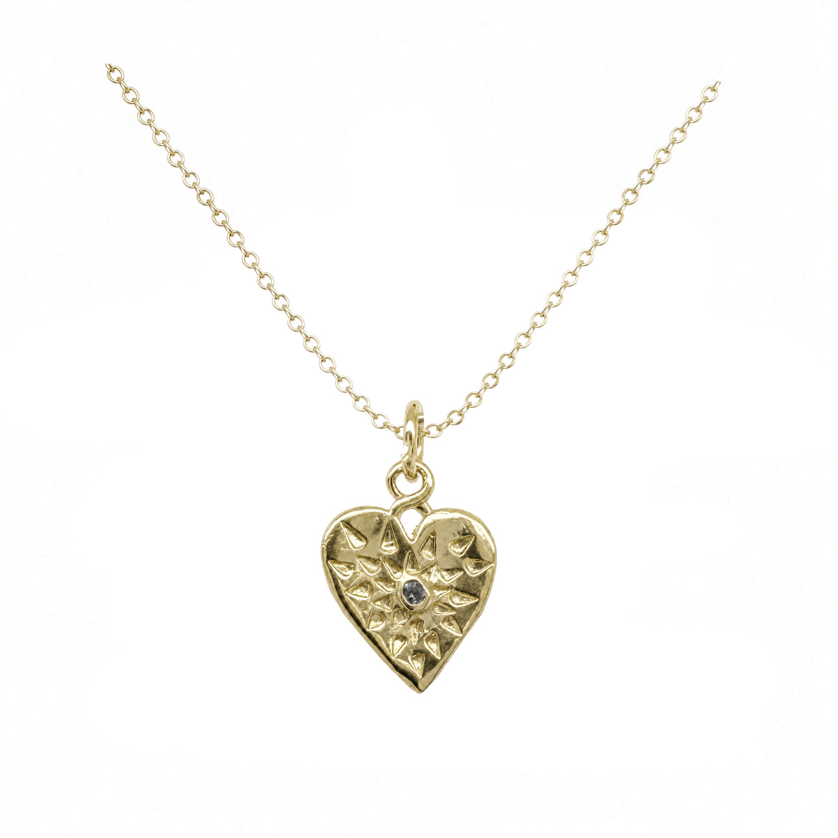 Portia Heart Necklace In Gold Plate