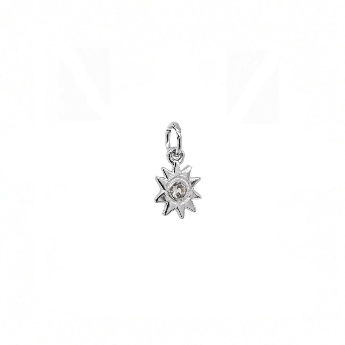 Night Star Charm In Silver