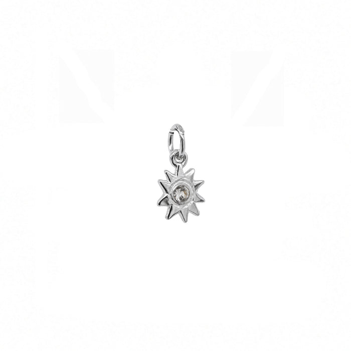 Night Star Charm In Silver