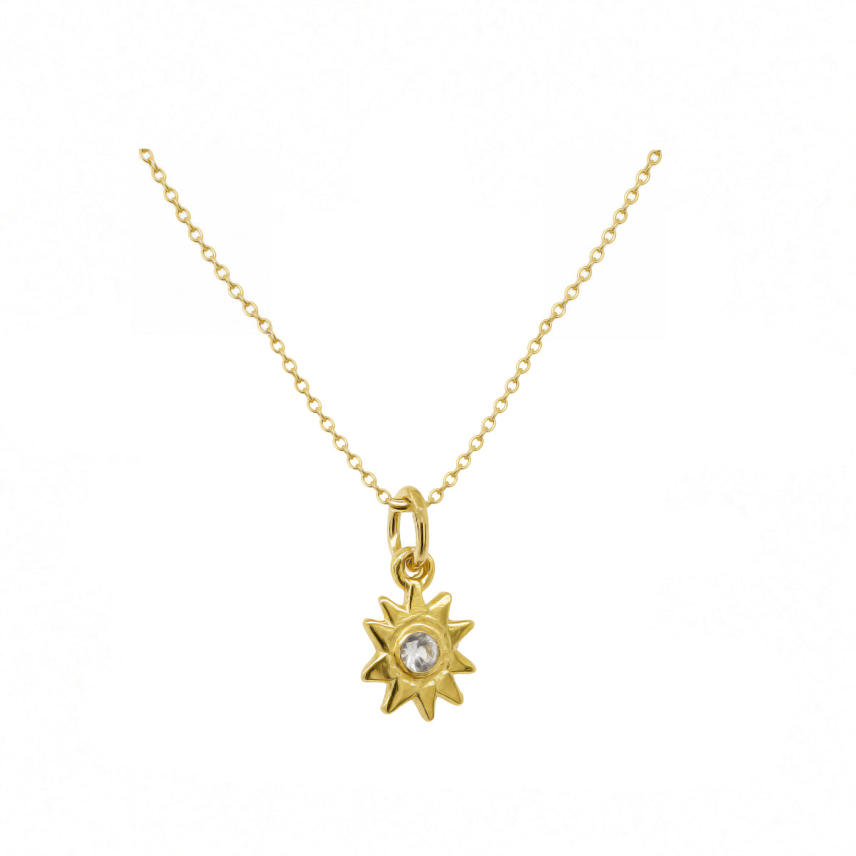 Gold Night Sparkle Necklace In Gold Plate