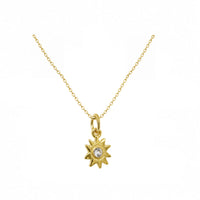 Gold Night Sparkle Necklace In Gold Plate