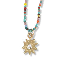 NIGHT STAR NECKLACE IN GOLD ON TEENY BEADS