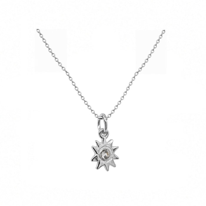 Night Star Necklace In Silver
