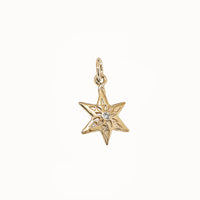Tilda Star Charm In 14k Gold