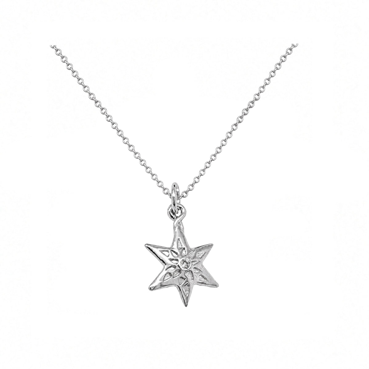 Tilda Star Necklace In Silver