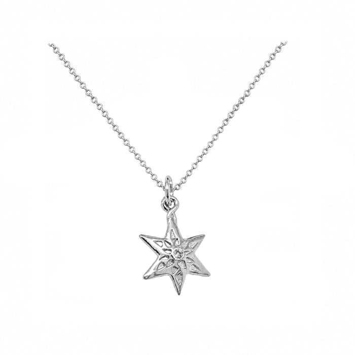 Tilda Star Necklace In Silver