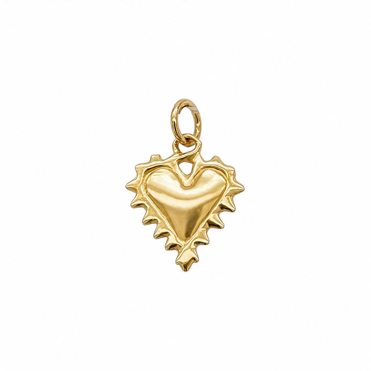 Essie Heart Charm In 14ky Gold