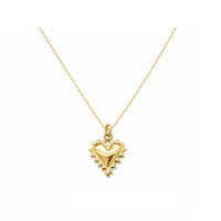 Large Essie Heart Necklace in Gold Plate