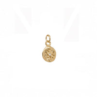 Mini Star and Sapphire Charm in 14k Gold