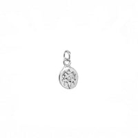 Mini Star Imprint and Sapphire Charm In Silver