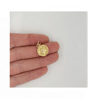 Small Sol Sunshine Necklace In Gold Plate