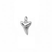 Nantucket Shark Tooth Charm in Silver
