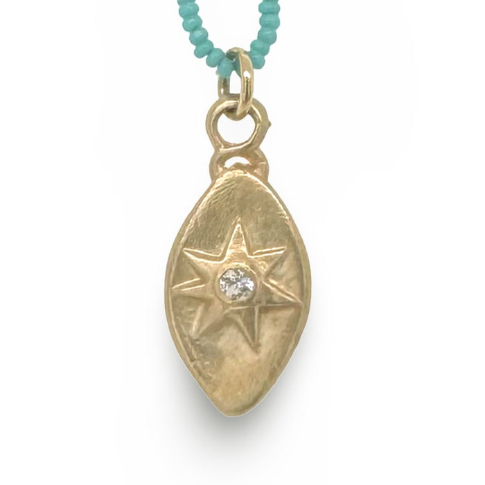 PETAL DROP NECKLACE IN 14K GOLD