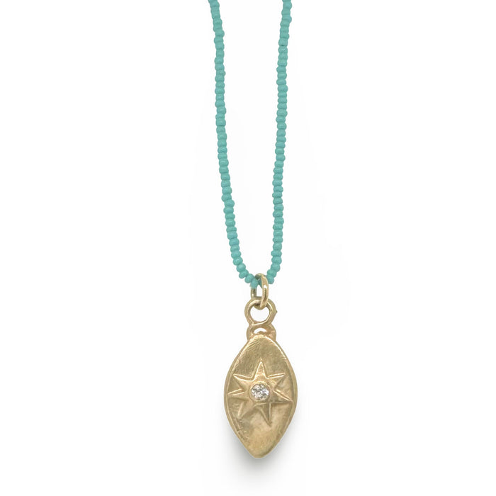 PETAL DROP NECKLACE IN 14K GOLD