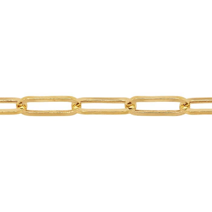 Large Paperclip Chain  in 14k Gold