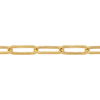 Large Paperclip Chain  in 14k Gold