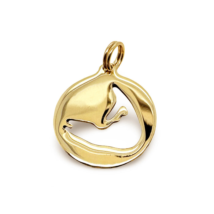 Nantucket Sandbar Charm in 14k Gold - 14mm