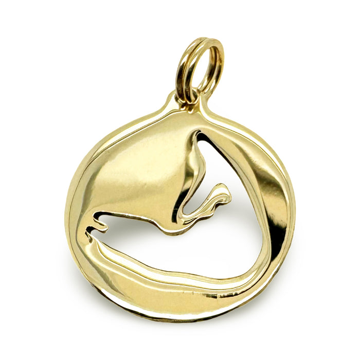 Nantucket Downtown Charm in 14k Gold - 18mm