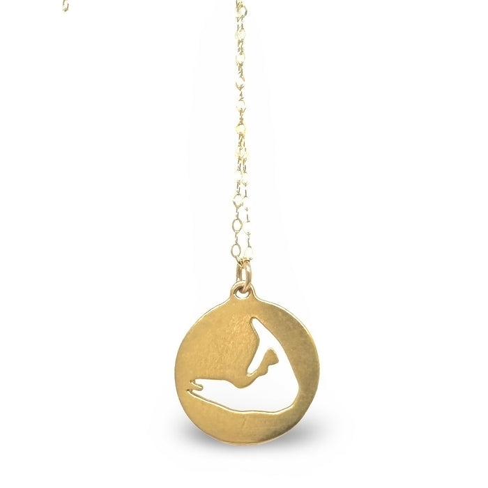 Nantucket Downtown Necklace - Gold Plate - 20mm