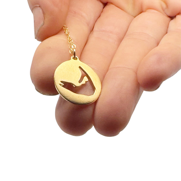 Nantucket Downtown Necklace - Gold Plate - 20mm