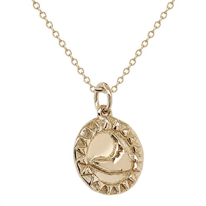 Large Sunshine Nantucket Necklace in Gold - 18mm