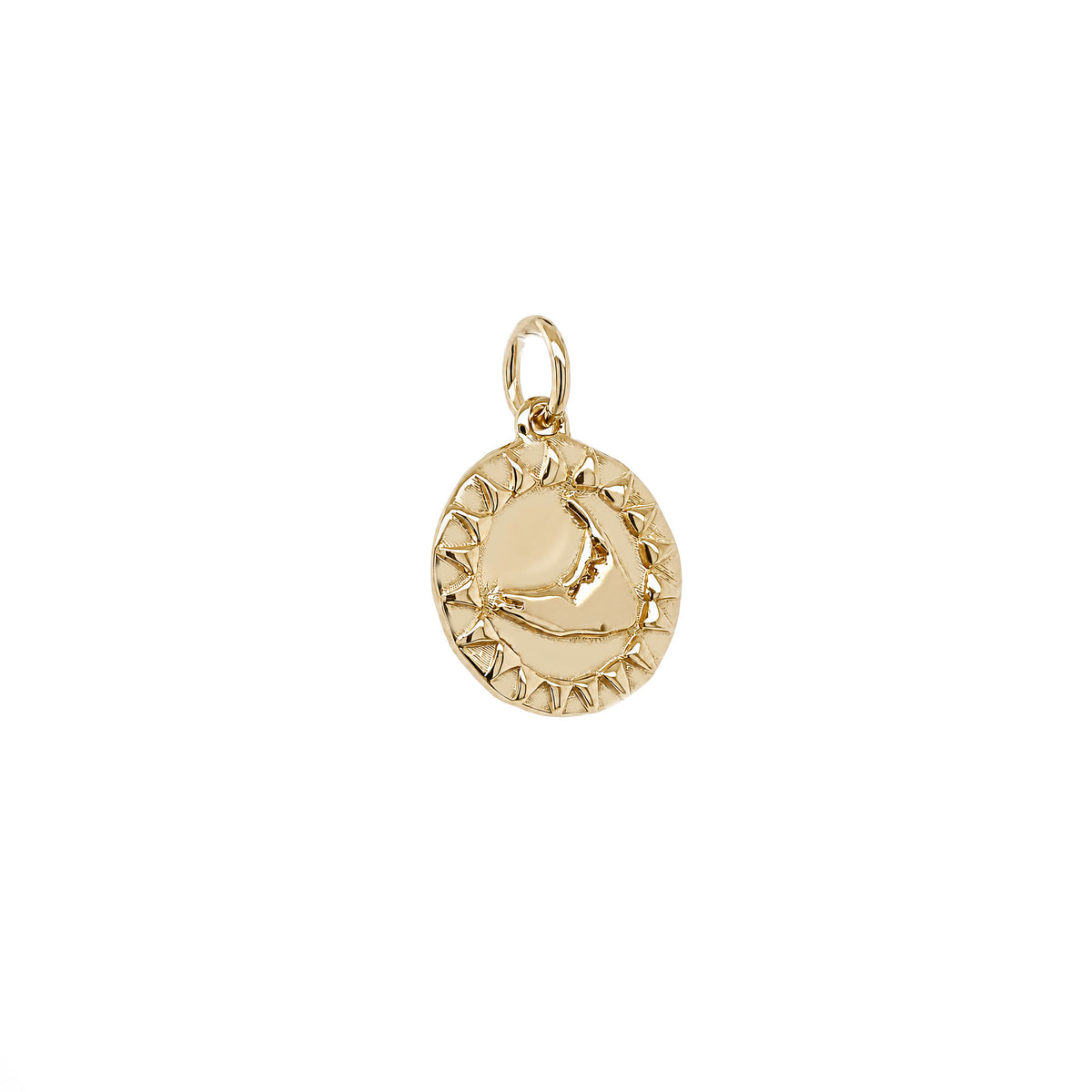 Small Nantucket Sunshine Charm in 14k Gold