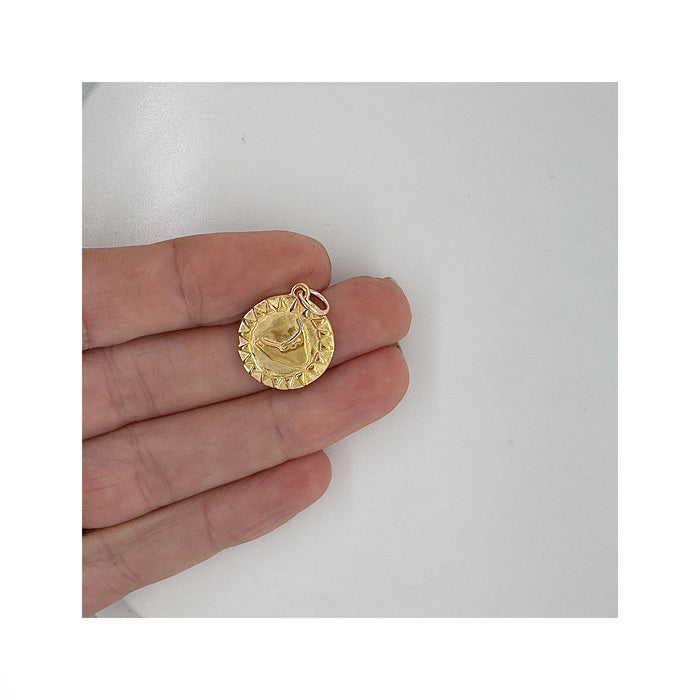 Small Nantucket Sunshine Charm in 14k Gold