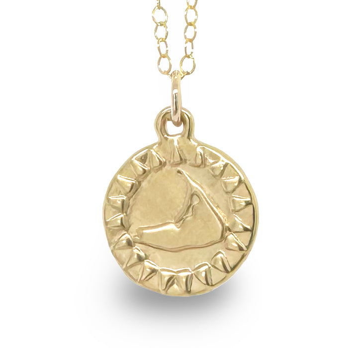 Large Sunshine Nantucket Necklace in Gold - 18mm