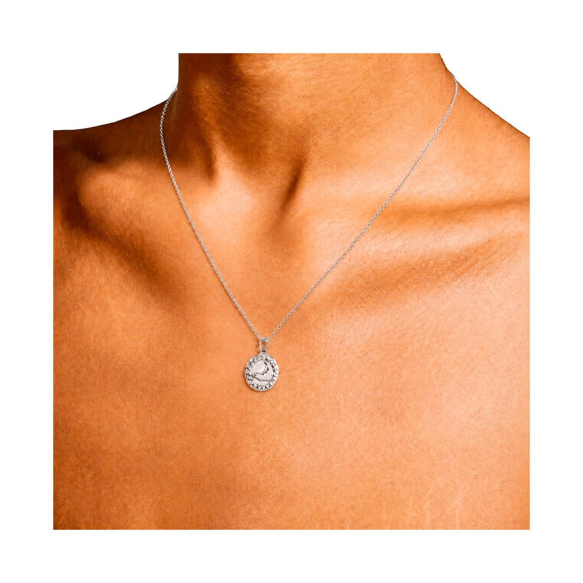 Small Nantucket Sunshine Necklace in Silver