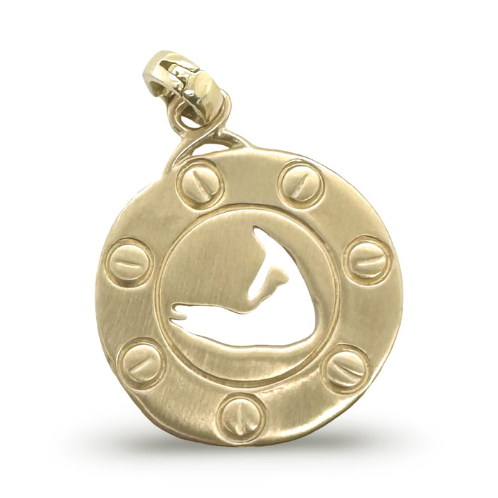 NANTUCKET PORTHOLE CHARM IN 14K GOLD
