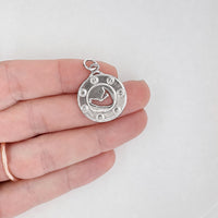 Nantucket Steamship Porthole Necklace in Silver
