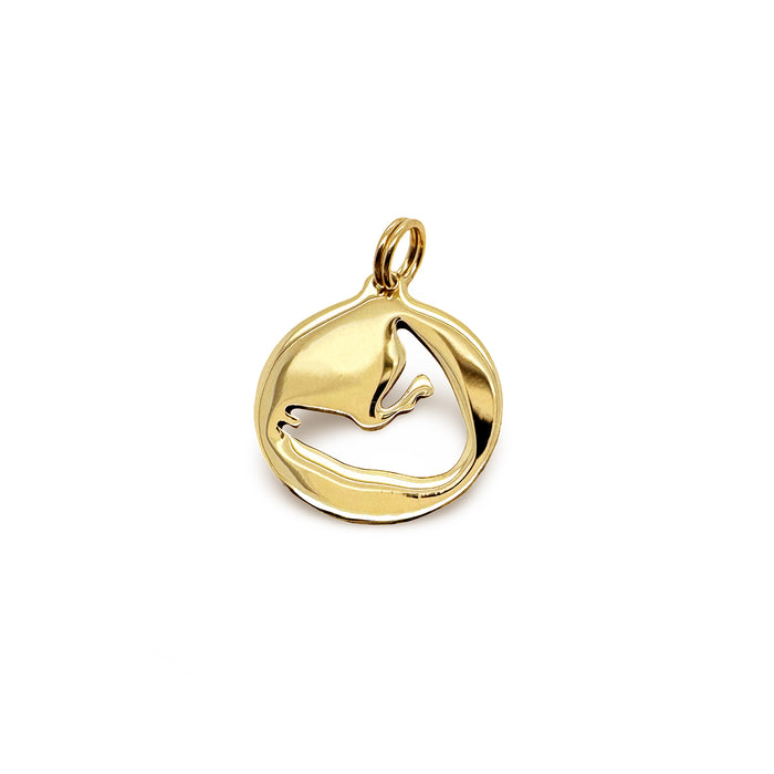 Nantucket Mini Brant Point Charm in 14k Gold - 10mm