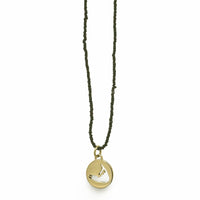 NANTUCKET MINI 14K GOLD BRANT POINT NECKLACE ON MICRO BEADS - 10mm