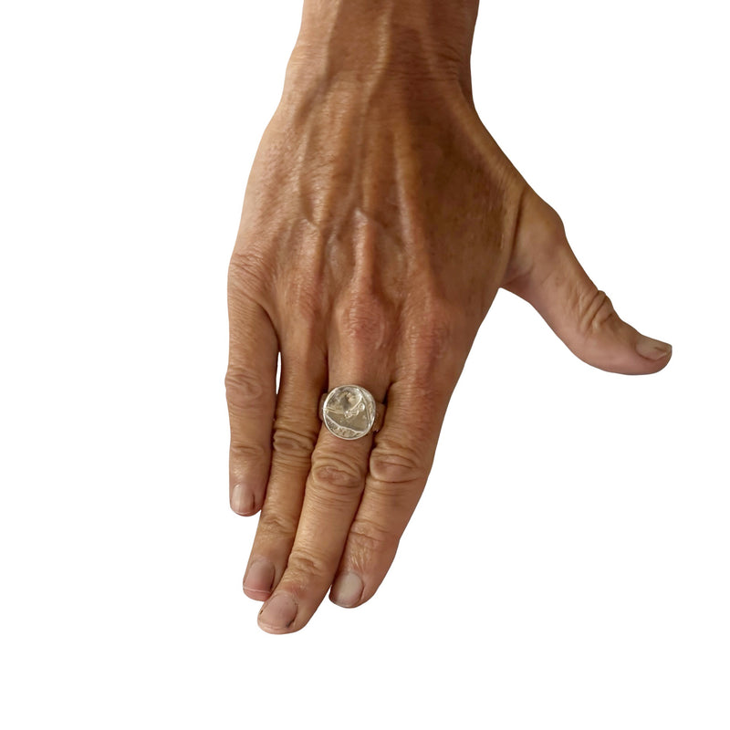 Everyday Nantucket Round Signet Ring in Silver - 724RS