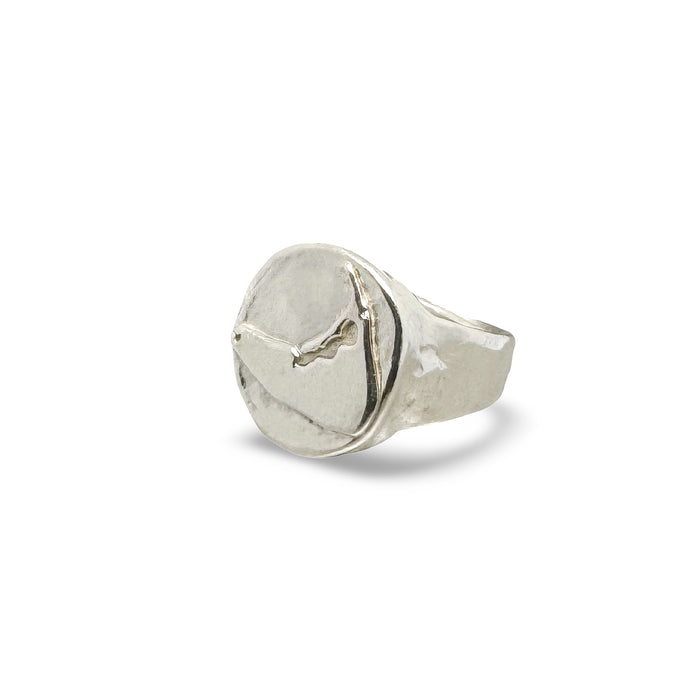 Everyday Nantucket Round Signet Ring in Silver - 724RS